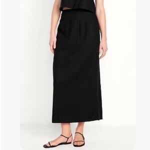 Old Navy High-Waisted Linen-Blend Maxi Skirt